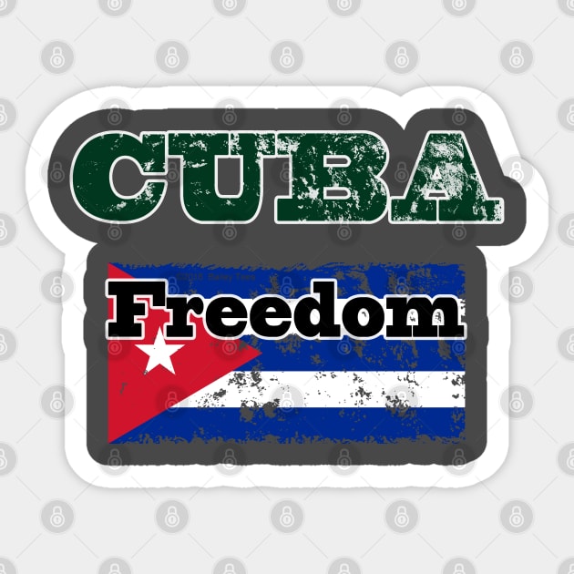 Cuba Freedom Sticker by DougB